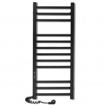 Džiovintuvas Laris Imidz C12, 350x900, juodas matinis, pajungimas ir valdymas de&scaron;inėje : Auk&scaron;tis - 90 cm, Medžiaga - Plienas, Plotis - 35 cm, Spalva - Juoda matinė