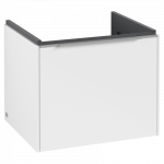 Spintelė apatinė Subway 3.0 523x429x477,5 pure white, chromuotos rankenėlės