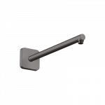 Alkūnė du&scaron;o galvai i&scaron; sienos AXOR ShowerSolutions, 390 mm, suapvalintais kampais, &scaron;lifuoto juodo chromo spalvos (Brushed Black C