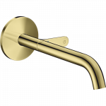 Praustuvo mai&scaron;ytuvas AXOR One Select 220 mm, i&scaron; sienos, poliruoto aukso spalvos (Polished Gold Optic)