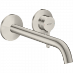 Praustuvo mai&scaron;ytuvas AXOR One 220 mm, i&scaron; sienos, nerūdijančio plieno spalvos (Stainless Steel Optic)