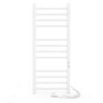 Džiovintuvas Laris Alfa C6, 350x900, baltas matinis, pajungimas ir valdymas de&scaron;inėje : Auk&scaron;tis - 90 cm, Medžiaga - Plienas, Plotis - 35 cm, Spalva - Balta matinė