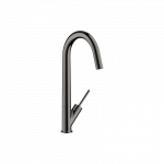 Plautuvės mai&scaron;ytuvas AXOR Starck 300 su sukiojamu snapu, poliruoto juodo chromo spalvos (Polished Black Chrome)