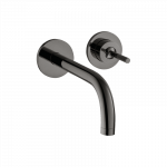 Praustuvo mai&scaron;ytuvas AXOR Uno 225 mm, 2 dalių, i&scaron; sienos, poliruoto juodo chromo spalvos (Polished Black Chrome)