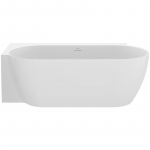Laisvai pastatoma vonia Ravak Freedom Corner II Tec K, 175x86 cm, Balta, sifono dangtelis juodos spalvos : Auk&scaron;tis - 58 cm, Ilgis - 175 cm, Plotis - 86 cm, Spalva - Balta