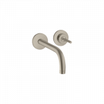 Praustuvo mai&scaron;ytuvas AXOR Uno 225 mm, 2 dalių, i&scaron; sienos, &scaron;lifuoto nikelio spalvos (Brushed Nickel)