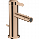 Bidė mai&scaron;ytuvas AXOR One su svirtiniu (pop-up) dugno vožtuvu, poliruoto raudono aukso spalvos (Polished Red Gold)