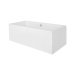 Vonios Besco Quadro OAQ-190-PK. uždanga 190x52 : Auk&scaron;tis - 52 cm, Plotis - 190 cm, Spalva - Balta