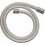 Du&scaron;o žarna AXOR ShowerSolutions, 1,6 m, metalo efektas, cilindrinės jungtys, nerūdijančio plieno spalvos (Stainless Steel Optic)