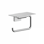 Tualetinio popieriaus laikiklis su lentynėle Hansgrohe AddStoris, chromas