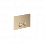 WC nuleidimo mygtukas AXOR FlushPlate Geberit Sigma WC rėmui, &scaron;lifuotos bronzos spalvos (Brushed Bronze)