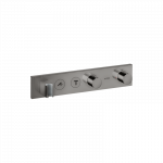 Potinkinio termostatinio modulio dekoratyvinė dalis AXOR ShowerSolutions 460/90, 2 funkcijos, poliruoto juodo chromo spalvos (Po