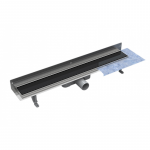 Du&scaron;o latakas Besco Virgo Next Black , 70 cm,juodas stiklas, prie sienos : Ilgis - 70 cm, Medžiaga - Plastikas, Spalva - Juoda