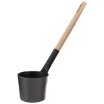 Bilovit - Juodas aliuminio pirties &scaron;auk&scaron;tas su beržo rankena 42cm