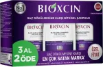Bioxcin Black Garlic Shampoo for Hair Loss &ndash; stiprinamasis &scaron;ampūnas nuo plaukų slinkimo su juodaisiais česnakais, 3 &times; 300 ml