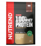 Nutrend 100% Whey Protein, Chocolate + Cocoa - 400 gramų