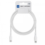 USB kabelis Blue Star PJ72-18-3 USB-C to Lightning 1.0m baltas