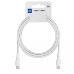 USB kabelis Blue Star PJ73-13-3 USB-C to USB-C 60W 1.0m baltas