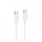 USB kabelis Hoco X115 240W USB-C to USB-C 1.0m baltas