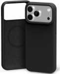 Dėklas Mercury Pure Magsafe Silicon Case Apple iPhone 17 Pro juodas