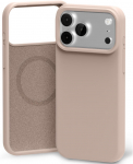 Dėklas Mercury Pure Magsafe Silicon Case Apple iPhone 17 Pro Max rožinio smėlio