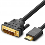 Kabelis Ugreen HD106 HDMI to DVI (24+1) Bidirectional 1.5m juodas (11150)