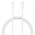 USB kabelis Baseus Superior i&scaron; Type-C į Lightning PD 20W 1.0m baltas CATLYS-A02