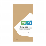 LCD apsauginis stikliukas 2.5D Tellos Apple iPhone Air juodas