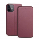 Dėklas Book Elegance Samsung A165 A16 4G/A166 A16 5G tamsiai raudonas