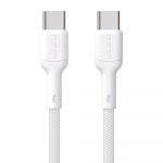 USB kabelis Dudao L9C USB-C to USB-C 65W 1.0m baltas