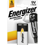 &Scaron;arminis elementas Energizer Alkaline Power 6LR61 (1604, 6F22) 9V