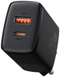 Įkroviklis Baseus Compact Quick Charger 20W USB-C/USB-A juodas CCXJ-B01