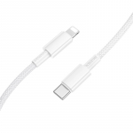 USB kabelis Borofone BX117 USB-C to Lightning 1.0m baltas