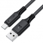 USB kabelis Acefast C17-04 USB-A to USB-C 1.2m juodas