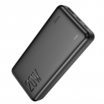 I&scaron;orinė baterija Power Bank Hoco J87A Type-C PD 20W+Quick Charge 3.0 20000mAh juodas