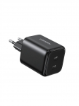 Įkroviklis Ugreen X526 GaN 45W 2xUSB-C juodas (65058)