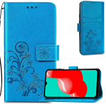 Dėklas Flower Book Samsung A165 A16 4G/A166 A16 5G mėlynas