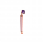 Palsar 7 Jade Roller Massager Electric Pink Handle and Amethyst Jade