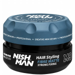 Nishman M9 Strong Fixing Hair Styling Wax Fibre Matte - stiprios fiksacijos, skaidulinės tekstūros plaukų va&scaron;kas, 100 ml