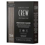 American Crew Precision Blend Natural Gray Coverage - tonuojamosios plaukų putos žiliems plaukams, 3 x 40 ml - 5/6 Medium Ash