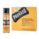 Proraso Wood & Spice Hot Oil Beard Treatment - restruktūrizuojantis barzdos aliejus, 4 x 17 ml (68 ml)