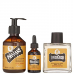 Proraso Wood & Spice Beard Wash Set - barzdos priežiūros rinkinys, 330 ml