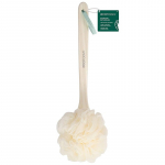 EcoTools EcoPouf Bath Brush - du&scaron;o &scaron;epetys ilga rankena