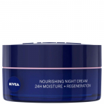 Nivea Nourishing Regenerating Night Cream for Dry and Sensitive Skin - naktinis kremas jautriai odai, 50 ml