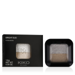 KIKO MILANO Bright Duo (01 Metallic White/True Gold) akių &scaron;e&scaron;ėliai, 1.8 g