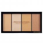 Makeup Revolution Revolution Re-Loaded Highlighter Palette - hailaiterių paletė, 20 g - Lustre Lights Warm