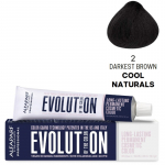 Alfaparf Milano Evolution Of The Color - profesionalūs ilgalaikiai plaukų dažai, 60 ml - 2 Darkest Brown