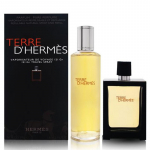 Hermes Terre D'Hermes Pure Perfume Gift Set Perfume 30 ml refill + Terre D'Hermes Pure Perfume 125 ml