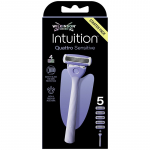Wilkinson Sword Intuition Quattro Sensitive - skustuvas + 5 galvutės