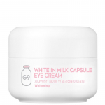 G9SKIN White In Milk Capsule Brightening Eye Cream - sodrus veido kremas, suteikiantis skaistinamąjį poveikį, 30 g